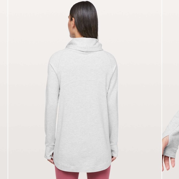 Lululemon Coast Easy Wrap Heathered Core Ultra Light Grey size 6 - Picture 3 of 16